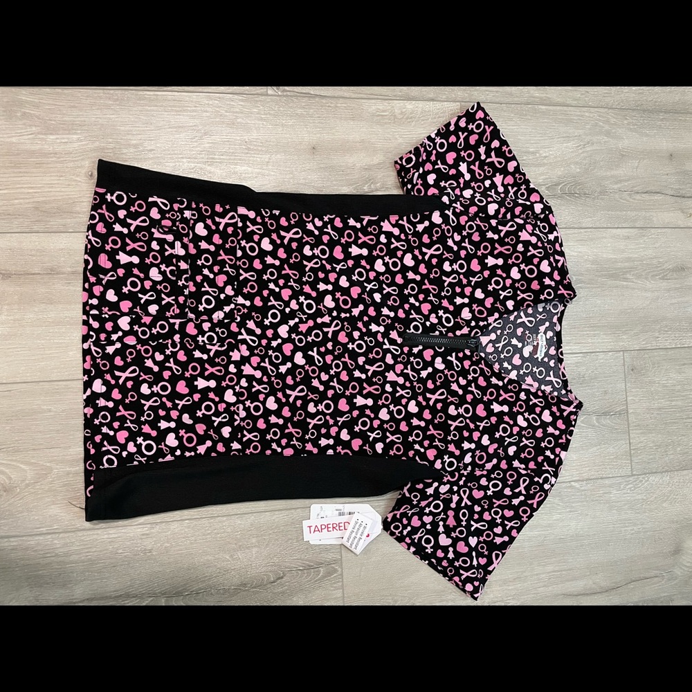 Brand New Breast Cancer Scrub Top